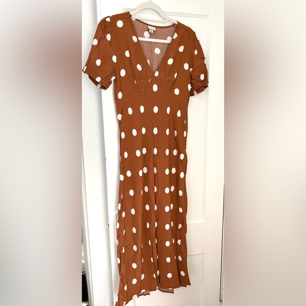 Orange Polka Dot Dress